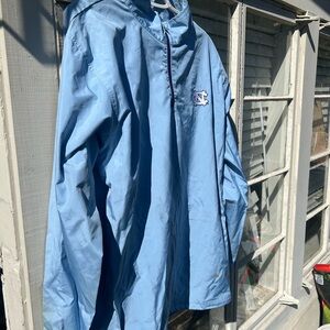 Light Blue Hooded Jacket with Logo